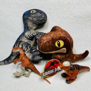 Jurassic Park Jurassic World Plush Toys Dinosaur Plush Toys + Imaginext